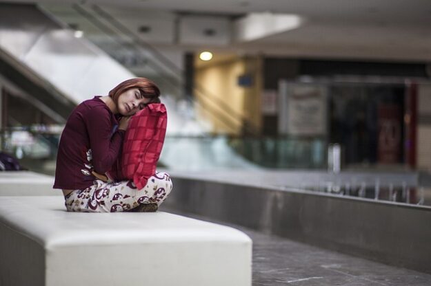 sleeping woman