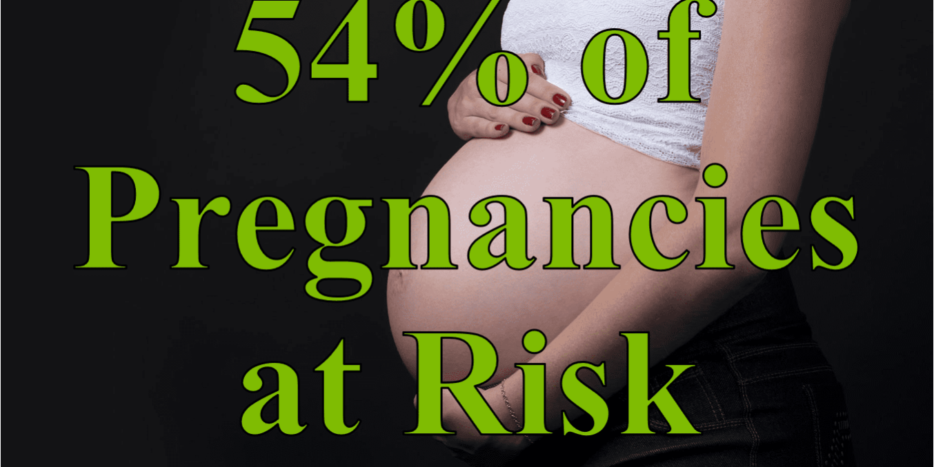 54 of Pregnancies at Risk