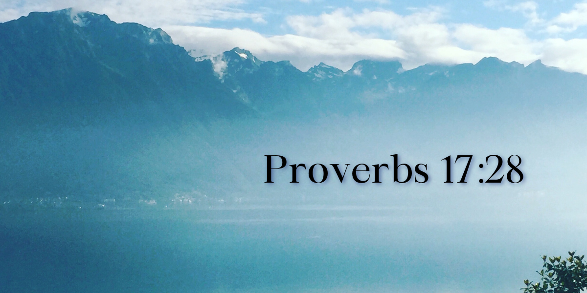 Prov 17 28