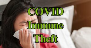 Woman coughing with title text