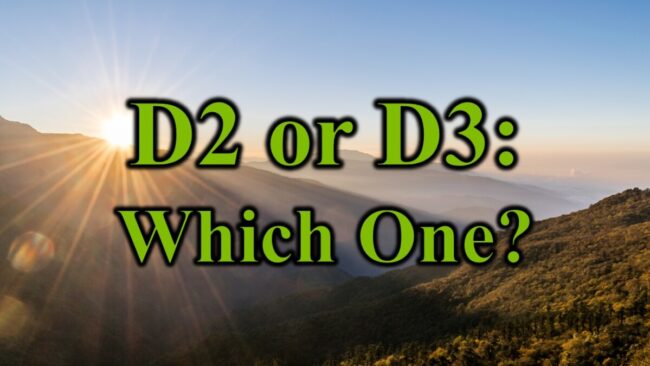 D2 or D3 Which One Picture of the sun with modified title text